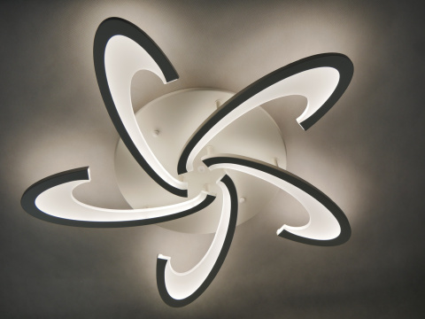 LAMPA LED LAMPA sufitowa PLAFON EKO LED ŻYRANDOL 7010/5 biały LAMPA LED LAMPA sufitowa PLAFON EKO LED ŻYRANDOL 7010/5 biały