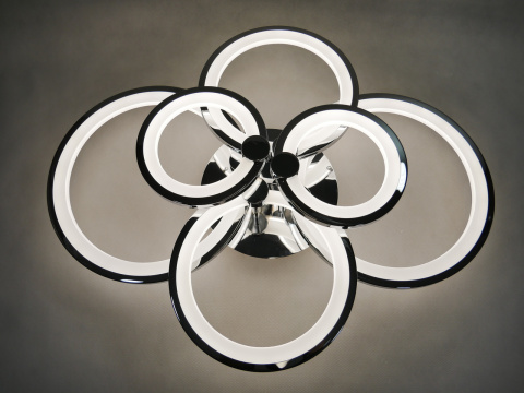 LAMPA LED RING sufitowa CHROM ŻYRANDOL RING + PILOT 84W Ring 2*3 CR LAMPA LED RING sufitowa CHROM ŻYRANDOL RING + PILOT 84W Ring 2*3 CR