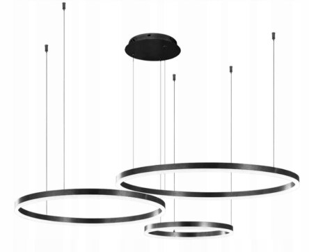 LAMPA LED RING CZARNA LAMPA WISZĄCA 60/40/20 Lampa antresolsa LAMPA LED RING CZARNA LAMPA WISZĄCA 60/40/20 Lampa antresolsa