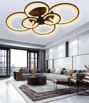 LAMPA LED RING LAMPA SUFITOWA PLAFON 2*3 W czarny