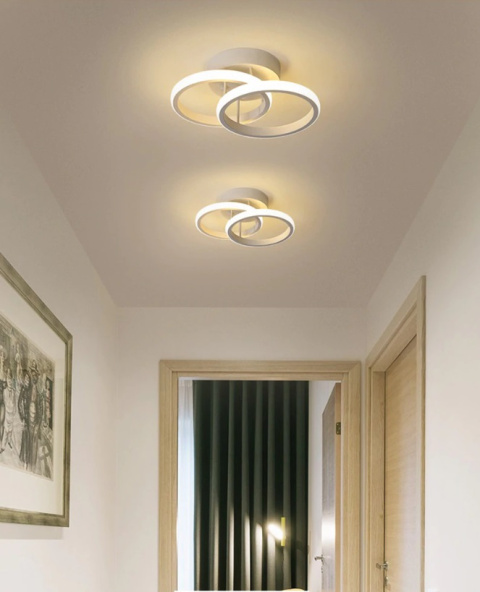 LAMPA LED RING LAMPA sufitowa PLAFON LED ŻYRANDOL 7010/2 biały LAMPA LED RING LAMPA sufitowa PLAFON LED ŻYRANDOL 7010/2 biały