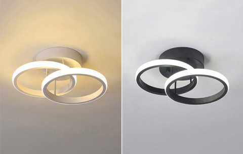LAMPA LED RING LAMPA sufitowa PLAFON LED ŻYRANDOL 7010/2 czarny LAMPA LED RING LAMPA sufitowa PLAFON LED ŻYRANDOL 7010/2 czarny