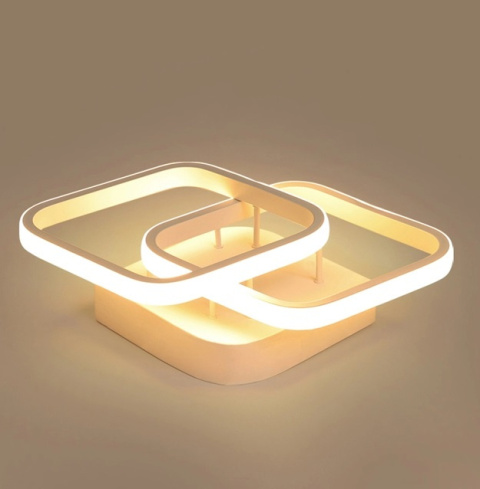 LAMPA LED RING LAMPA sufitowa PLAFON LED ŻYRANDOL 7036/2 biały LAMPA LED RING LAMPA sufitowa PLAFON LED ŻYRANDOL 7036/2 biały