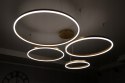 LAMPA LED sufitowa koła RING ZŁOTA LAMPA WISZĄCA 100/80/60/40CM