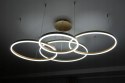 LAMPA LED sufitowa koła RING ZŁOTA LAMPA WISZĄCA 100/80/60/40CM