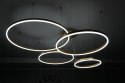 LAMPA LED sufitowa koła RING ZŁOTA LAMPA WISZĄCA 100/80/60/40CM