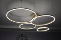 LAMPA LED sufitowa koła RING ZŁOTA LAMPA WISZĄCA 100/80/60/40CM
