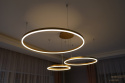 LAMPA WISZĄCA RING GOLD 60/40/20 ZŁOTE KOŁA