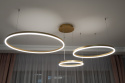 LAMPA WISZĄCA RING GOLD 60/40/20 ZŁOTE KOŁA