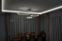 LAMPA WISZĄCA RING GOLD 60/40/20 ZŁOTE KOŁA