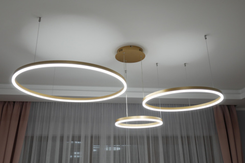 LAMPA WISZĄCA RING GOLD 80/60/40 ZŁOTE KOŁA LAMPA WISZĄCA RING GOLD 80/60/40 ZŁOTE KOŁA