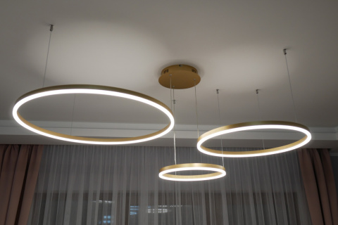LAMPA WISZĄCA RING GOLD 80/60/40 ZŁOTE KOŁA LAMPA WISZĄCA RING GOLD 80/60/40 ZŁOTE KOŁA