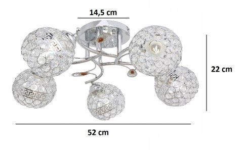 Lampa Led sufitowa żyrandol plafon LED Kryształki Oprawa LED Lampa Led sufitowa żyrandol plafon LED Kryształki Oprawa LED