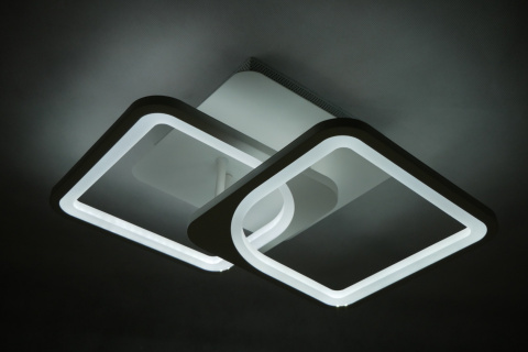 Plafon kwadratowy Lampa sufitowa LED Amper 2024/2 czarny Plafon kwadratowy Lampa sufitowa LED Amper 2024/2 czarny