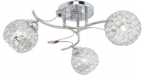ŻYRANDOL PLAFON LED LAMPA SUFITOWA KRYSZTAŁ CHROM ŻYRANDOL PLAFON LED LAMPA SUFITOWA KRYSZTAŁ CHROM