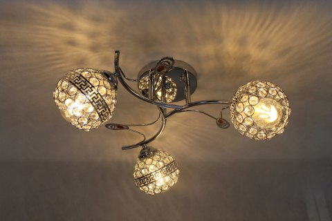 ŻYRANDOL PLAFON LED LAMPA SUFITOWA KRYSZTAŁ CHROM ŻYRANDOL PLAFON LED LAMPA SUFITOWA KRYSZTAŁ CHROM