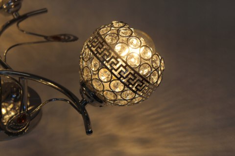 ŻYRANDOL PLAFON LED LAMPA SUFITOWA KRYSZTAŁ CHROM ŻYRANDOL PLAFON LED LAMPA SUFITOWA KRYSZTAŁ CHROM