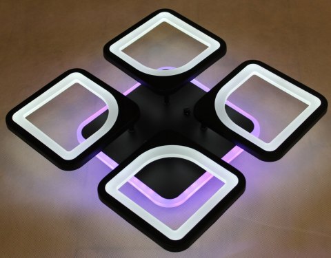 LAMPA LED KWADRAT SUFITOWA PLAFON LED OPRAWA + PILOT + RGB LAMPA LED KWADRAT SUFITOWA PLAFON LED OPRAWA + PILOT + RGB