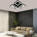 LAMPA LED KWADRAT SUFITOWA PLAFON LED OPRAWA + PILOT