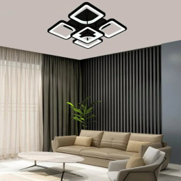 LAMPA LED KWADRAT SUFITOWA PLAFON LED OPRAWA + PILOT