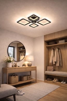 LAMPA LED KWADRAT SUFITOWA PLAFON ŻYRANDOL EKO LED