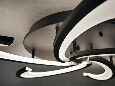 LAMPA LED LAMPA SUFITOWA PLAFON EKO LED ŻYRANDOL + Pilot LAMPA LED LAMPA SUFITOWA PLAFON EKO LED ŻYRANDOL + Pilot