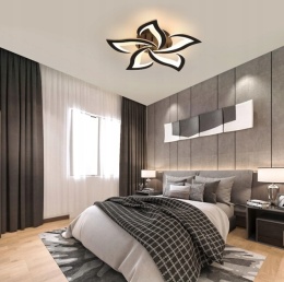 LAMPA LED PLAFON EKO KWIAT LOTOSU ŻYRANDOL LED LOTOS + PILOT