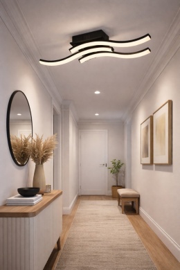 LAMPA LED Sufitowa Żyrandol PLAFON LED Oprawa + PILOT