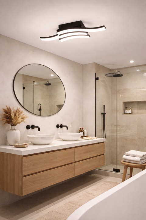 LAMPA LED Sufitowa Żyrandol PLAFON LED Oprawa + PILOT