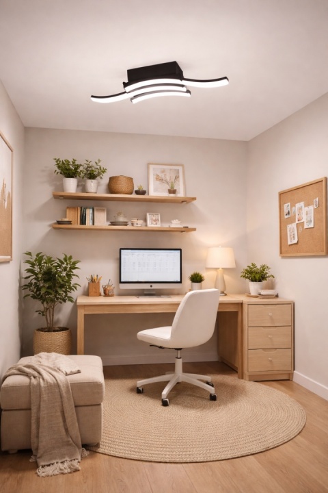 LAMPA LED Sufitowa Żyrandol PLAFON LED Oprawa + PILOT