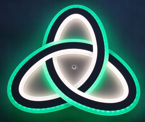LAMPA LED SUFITOWA PLAFON RING ŻYRANDOL OPRAWA RGB + PILOT LAMPA LED SUFITOWA PLAFON RING ŻYRANDOL OPRAWA RGB + PILOT