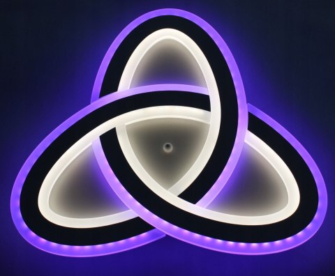 LAMPA LED SUFITOWA PLAFON RING ŻYRANDOL OPRAWA RGB + PILOT LAMPA LED SUFITOWA PLAFON RING ŻYRANDOL OPRAWA RGB + PILOT