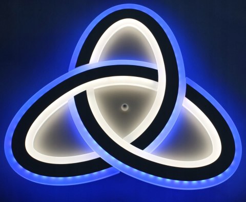 LAMPA LED SUFITOWA PLAFON RING ŻYRANDOL OPRAWA RGB + PILOT LAMPA LED SUFITOWA PLAFON RING ŻYRANDOL OPRAWA RGB + PILOT
