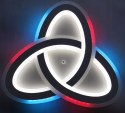 LAMPA LED SUFITOWA PLAFON RING ŻYRANDOL OPRAWA RGB + PILOT