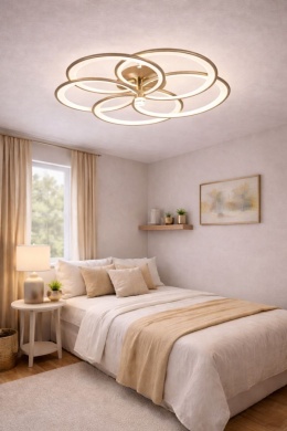 LAMPA LED SUFITOWA PLAFON ŻYRANDOL Lampa LED + PILOT