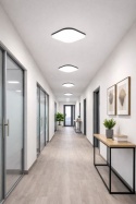 LAMPA LED SUFITOWA PLAFON ŻYRANDOL OPRAWA natynkowa 37 cm 3 barwy + pilot