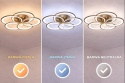 LAMPA LED SUFITOWA PLAFON ŻYRANDOL + PILOT
