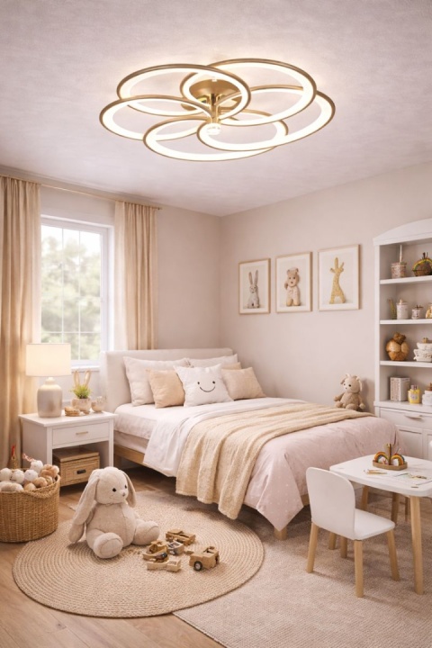 LAMPA LED SUFITOWA PLAFON ŻYRANDOL + PILOT