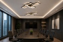 LAMPA LED sufitowa PLAFON EKO ŻYRANDOL LED nowoczesna + PILOT 140 cm
