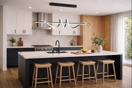 LAMPA LED sufitowa PLAFON EKO ŻYRANDOL LED nowoczesna + PILOT