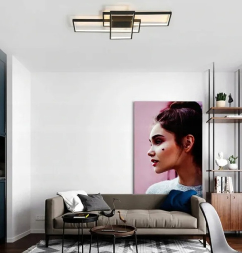 LAMPA LED sufitowa PLAFON EKO ŻYRANDOL LED nowoczesna + PILOT LAMPA LED sufitowa PLAFON EKO ŻYRANDOL LED nowoczesna + PILOT