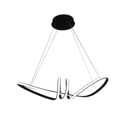 LAMPA LED sufitowa wisząca PLAFON EKO ŻYRANDOL LED nowoczesna + PILOT