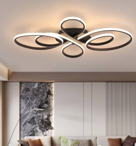 LAMPA LED sufitowa PLAFON EKO ŻYRANDOL LED nowoczesna + PILOT