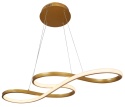 LAMPA LED sufitowa wisząca ŻYRANDOL LED sufitowy + PILOT GOLD