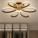 LAMPA LED sufitowa PLAFON ŻYRANDOL LED sufitowy + PILOT BLACK 60