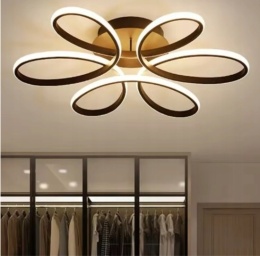 LAMPA LED sufitowa PLAFON ŻYRANDOL LED sufitowy + PILOT