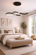 LAMPA LED sufitowa wisząca ŻYRANDOL LED sufitowy + PILOT