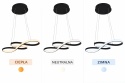 LAMPA LED sufitowa wisząca ŻYRANDOL LED sufitowy + PILOT