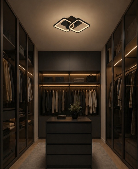 Plafon kwadratowy Lampa sufitowa LED Amper 2024/2 czarny