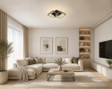 Plafon kwadratowy Lampa sufitowa LED Amper 2024/2 czarny